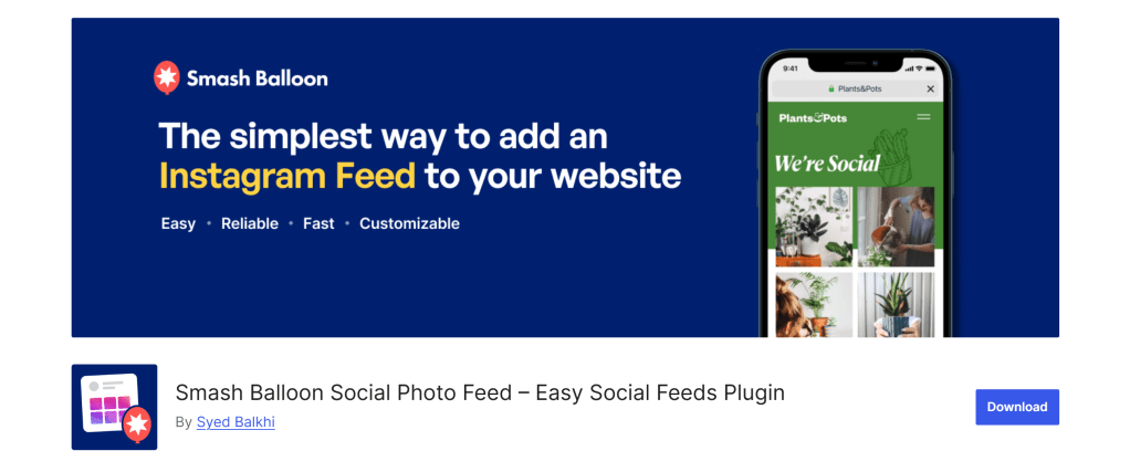Wordpress Instagram Feed Plugin