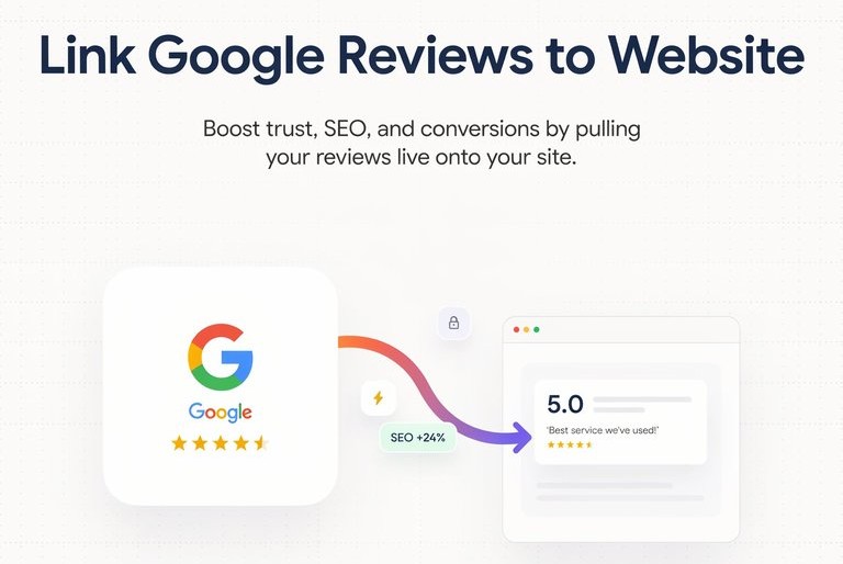 Link Google Reviews to Website