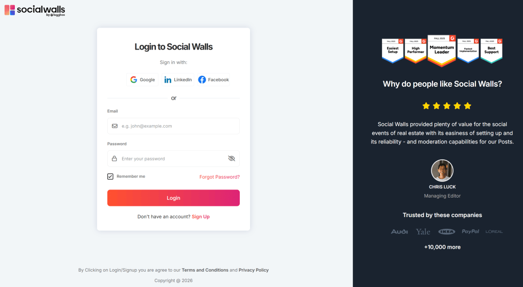 Social Media Wall